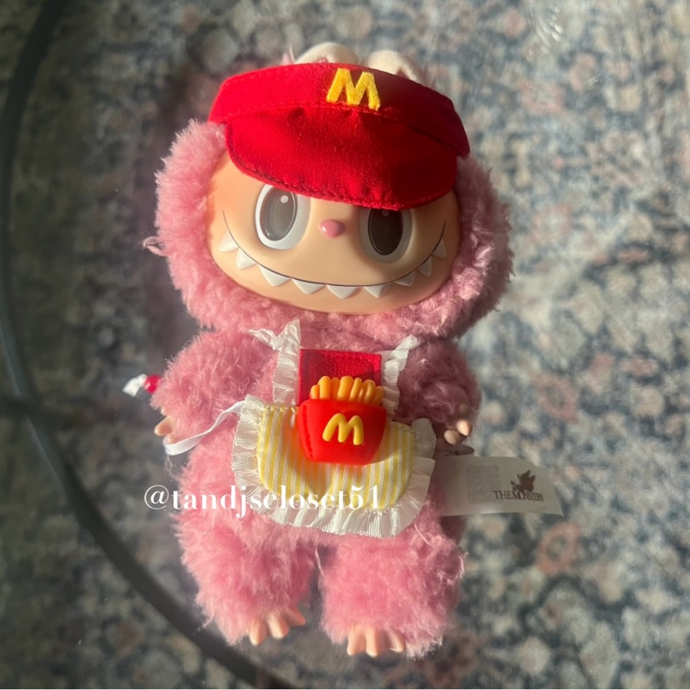 Labubu clothes fast food worker Halloween costume